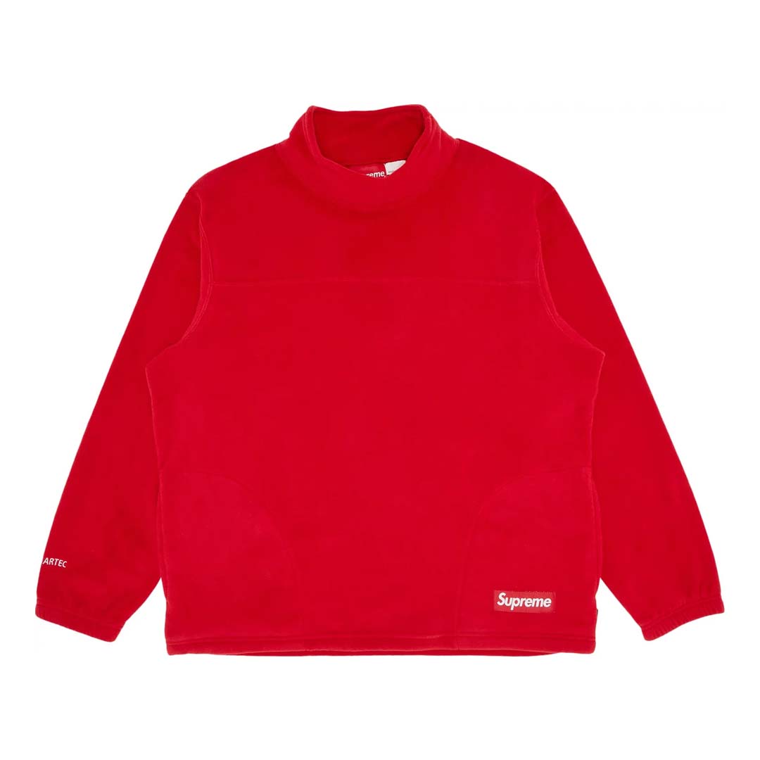 Supreme x Polartec Mock Neck Pullover 'Red'